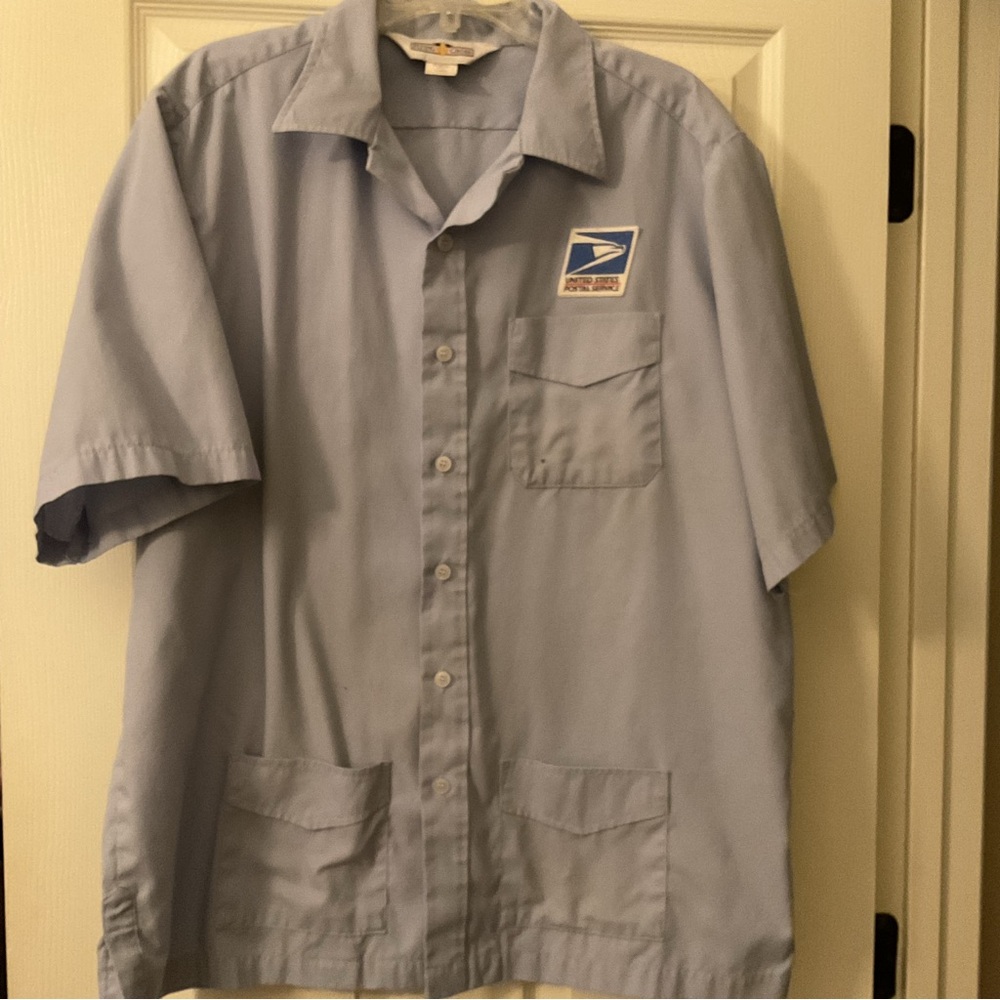 Blue US Postal Service uniform Shirt Jac short sleeve
